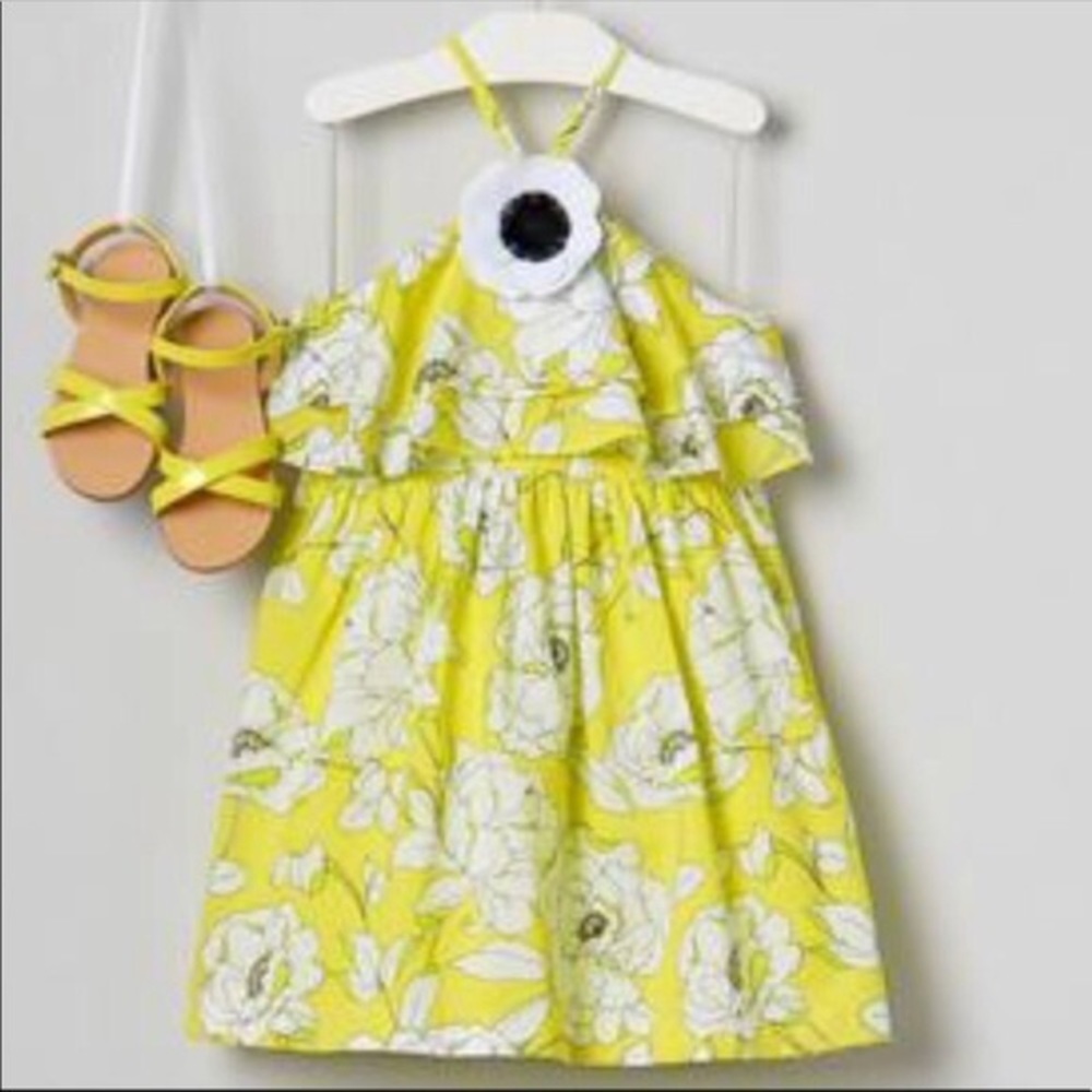Janie and Jack Floral Ruffle dress